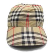 Burberry Vintage Pre-owned Bomull hattar-och-kepsar Beige, Dam