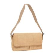 Bally Pre-owned Pre-owned Canvas axelremsvskor Beige, Dam