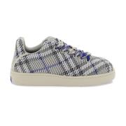 Burberry Rutigt Mönster Sneaker Box Blue, Herr