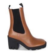 Burberry Bruna Ankelboots Elegant Stil Brown, Dam