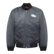 Diesel Svart Bomberjacka Aw24 Blue, Herr