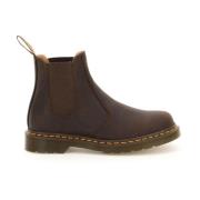 Dr. Martens Vintage Chelsea Boots med gula sömmar Brown, Herr