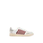 Dsquared2 Sneakers i slitet läder med mockadetaljer White, Herr