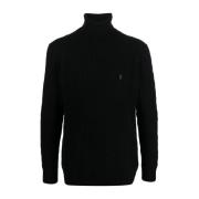 Ralph Lauren Svart Polo Pony Tröja Black, Herr