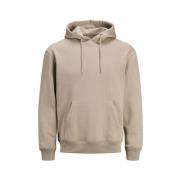 Jack & Jones Jjesoft svett huva Beige, Herr