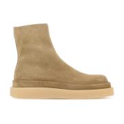 Jil Sander Sand Mocka Ankelboots Beige, Herr