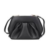 THEMOIRè Elegant Vegan Tyg Clutch Väska Black, Dam