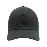 Iceberg Basebollkeps med kontrasterande logotyp Gray, Herr