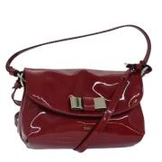 Chloé Pre-owned Pre-owned Belagd canvas axelremsvskor Red, Dam