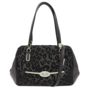 Coach Pre-owned Pre-owned Canvas handvskor Black, Dam