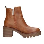 Refresh Kamel Ankelboots med Sidoficka Brown, Dam