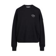 Iceberg Sweatshirt med rund hals och logotyp Black, Dam