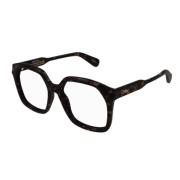 Chloé Retro Oversized Fyrkantig Optisk Havana Brown, Unisex