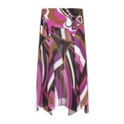 Emilio Pucci Multifärgade Kjolar för Kvinnor Aw24 Multicolor, Dam