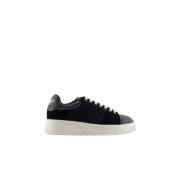 Emporio Armani Casual Sneaker Skor för Män Black, Dam