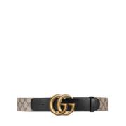 Gucci Belt With Double G Buckle Black, Dam