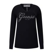 Guess Stilig Saige Sweater för kvinnor Black, Dam