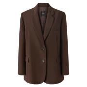 Pinko Stilig Polyesterjacka Brown, Dam