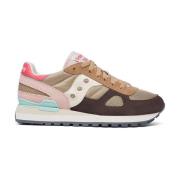 Saucony Beige Sneakers med EVA-dämpning Beige, Dam