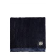 Stone Island Räfflad Halsduk Blue, Herr