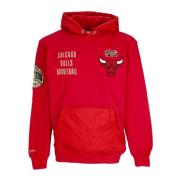 Mitchell & Ness Chicago Bulls Vintage Logo Hoodie Red, Herr