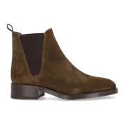 Alpe Mossa Läder Ankel Boot Couture Modell Green, Dam