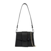 Strathberry Cirkulär Spänne Läder Crossbody Väska Black, Dam