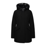 Woolrich Arktisk Bomullsblandad Parka Black, Dam