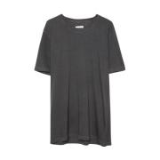 Zadig & Voltaire Grå T-shirt med meddelande Gray, Herr