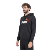 PUMA Essentials+ Hoodie Svart Herr Höst Vinter Stil Black, Herr