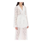 Dolce & Gabbana Pyjamas skjorta med självknutet bälte White, Dam