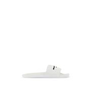 Alexander Wang Slides med varumärkesrem White, Dam