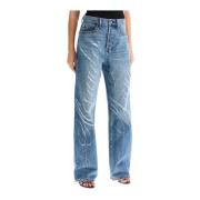 Alexander Wang Jeans med Logo Blue, Dam