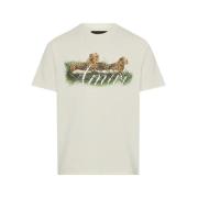 Amiri Cheetah Logo Tee 'Alabaster' Beige, Herr