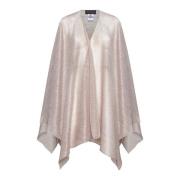 Talbot Runhof Rosa Metallic Cape Jacka Pink, Dam