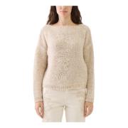 Ermanno Scervino Alpacka Paljetttröja Beige, Dam