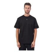 Hugo Boss Svart Bomull Rund Hals Logo T-shirt Black, Herr