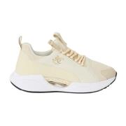 Just Cavalli Guld detalj logotyp sneakers Yellow, Dam