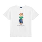 Polo Ralph Lauren Vit The Beat T-Shirt med Björn White, Dam