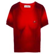 Vivienne Westwood Röd/Svart Eli Top, Stiligt design Red, Dam