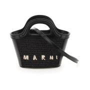 Marni Tropicalia hinkväska med läderkant Black, Dam