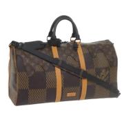 Louis Vuitton Vintage Pre-owned Canvas handvskor Brown, Dam