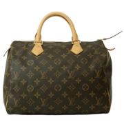 Louis Vuitton Vintage Pre-owned Canvas handvskor Brown, Dam