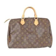 Louis Vuitton Vintage Pre-owned Canvas handvskor Brown, Dam