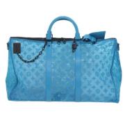 Louis Vuitton Vintage Pre-owned Canvas handvskor Blue, Dam