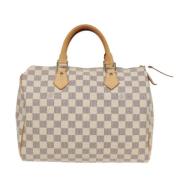 Louis Vuitton Vintage Pre-owned Canvas handvskor Beige, Dam