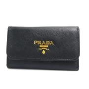 Prada Vintage Pre-owned Laeder nyckelhllare Black, Unisex