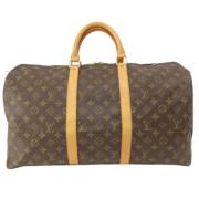 Louis Vuitton Vintage Pre-owned Canvas handvskor Brown, Dam