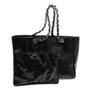 Chanel Vintage Pre-owned Laeder totevskor Black, Dam