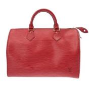 Louis Vuitton Vintage Pre-owned Laeder handvskor Red, Dam